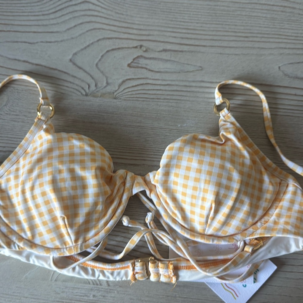 NWT Dippin Daisys Yellow bikini